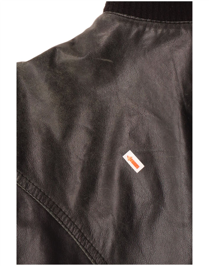 Damska kurtka skórzana Talenti UK 14, duża, czarna