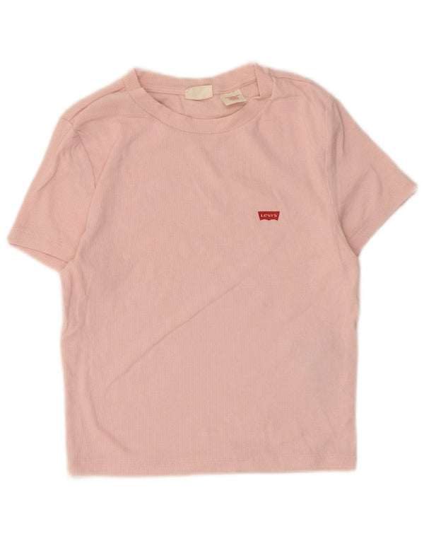Damski t-shirt Levi's Crop Top UK 8 Small Pink Cotton