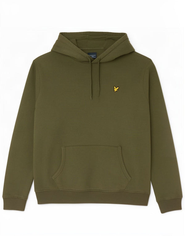 Męski sweter z kapturem Lyle & Scott XL, bawełniany khaki