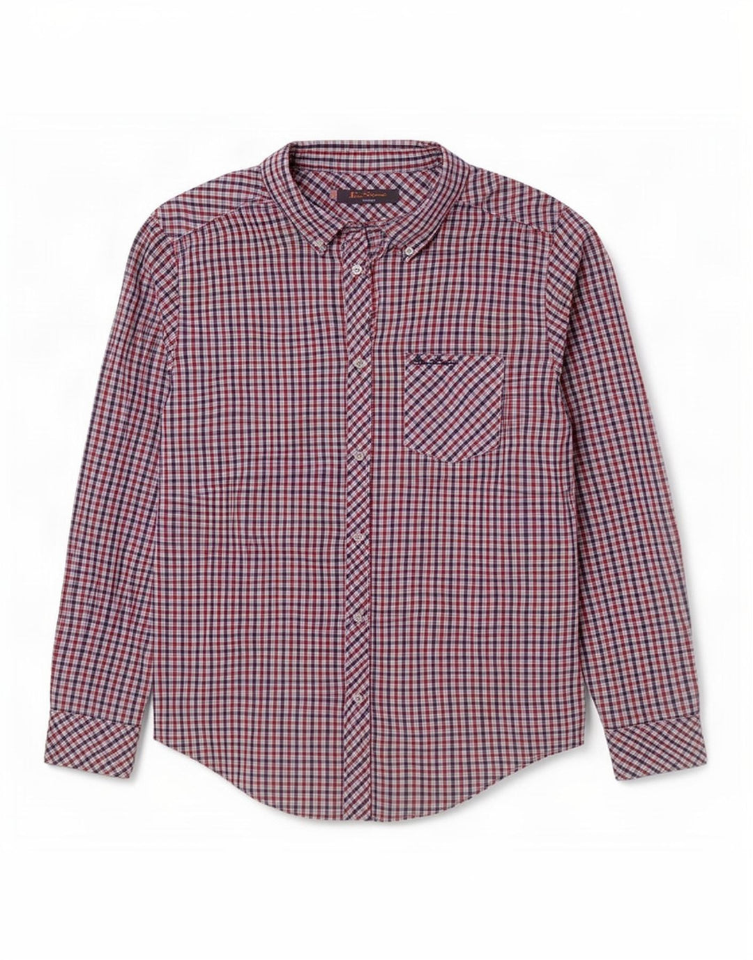 Męska koszula Ben Sherman Heritage, duża, bawełniana w czerwoną kratę