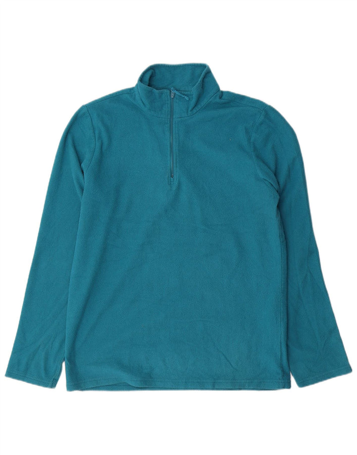 Męski sweter polarowy MOUNTAIN WAREHOUSE z zamkiem błyskawicznym, średni niebieski, poliester