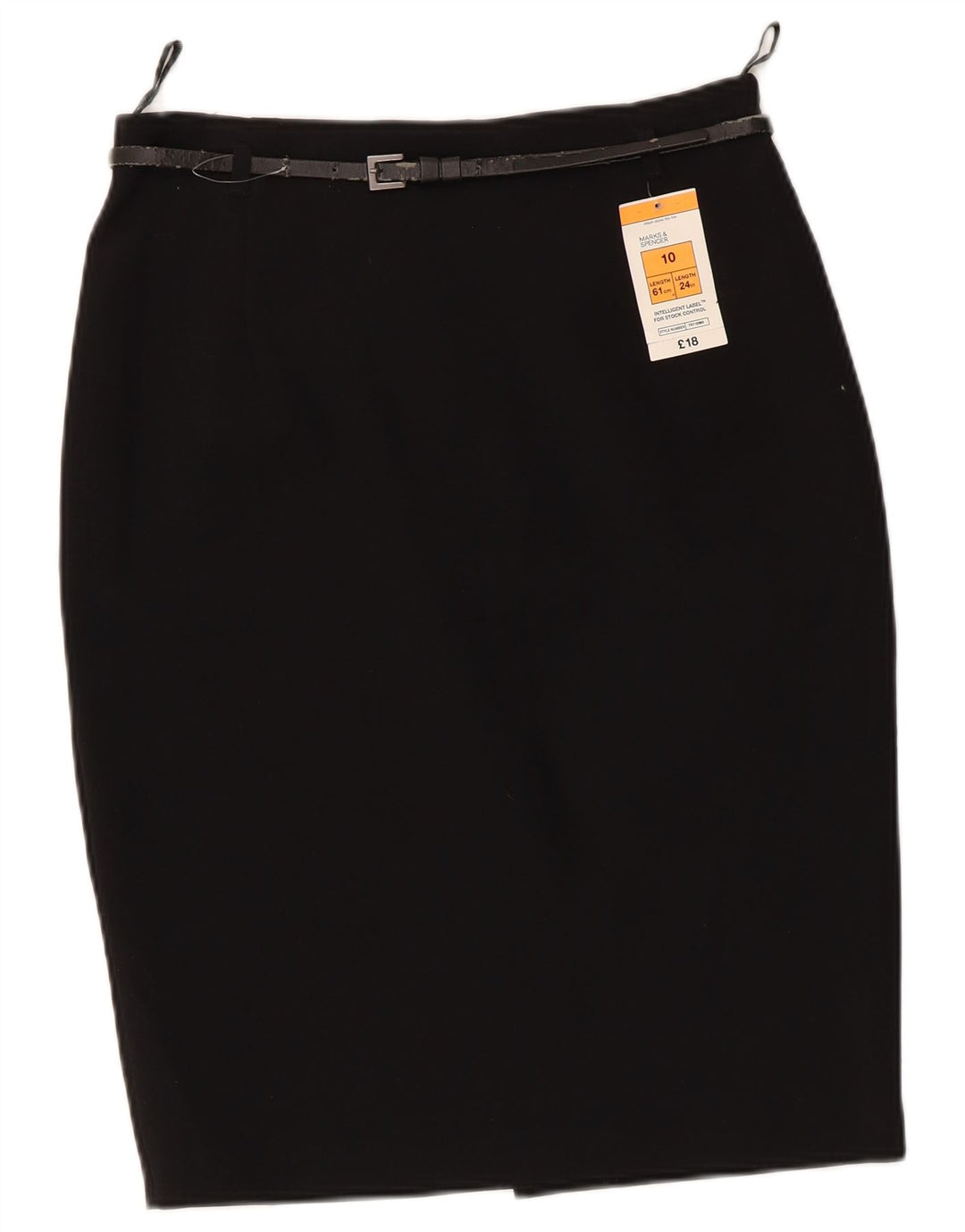 Marks & Spencer Damska spódnica ołówkowa UK 10 Small W28 Czarny poliester