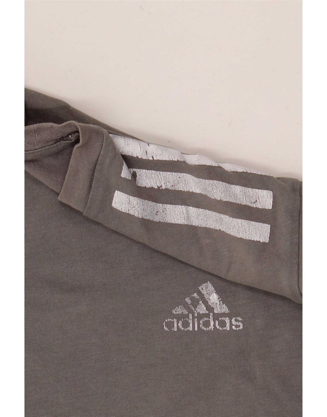 Adidas Męska Koszulka Top Średnia Szara Bawełna