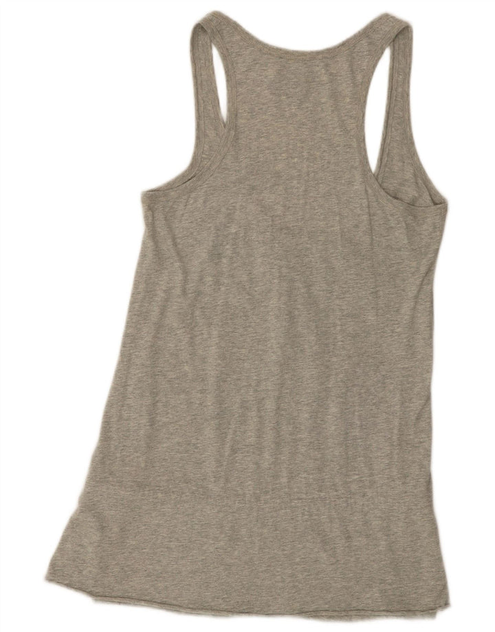 Koszulka POLO RALPH LAUREN Damska kamizelka z grafiką UK 14, duża, szara bawełna