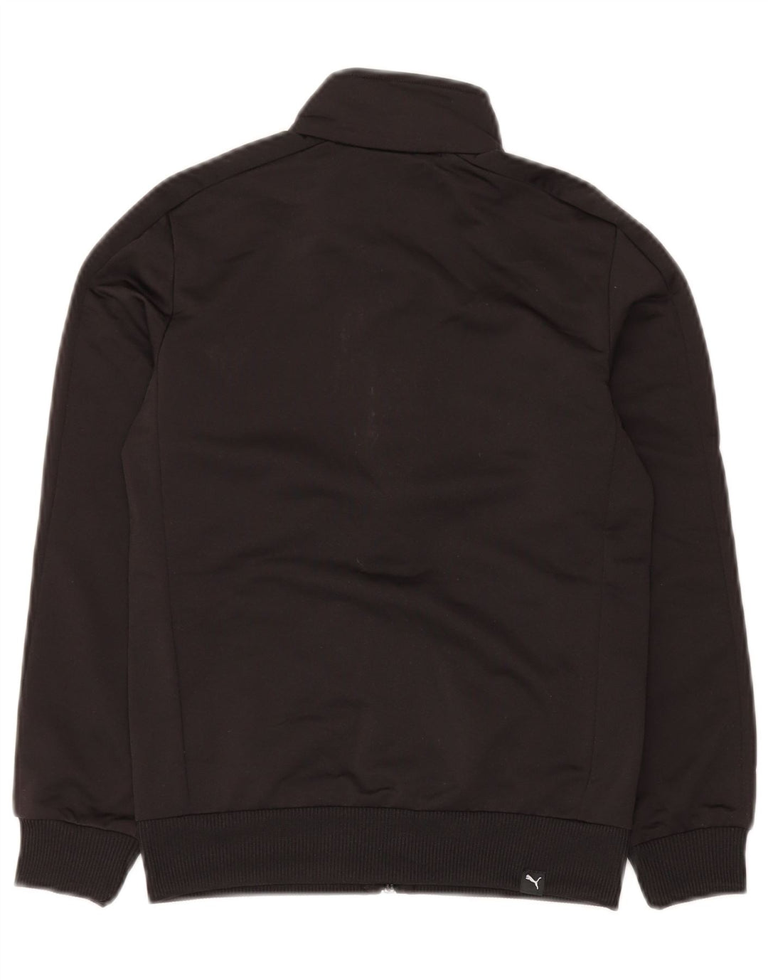 Chłopięca kurtka dresowa z grafiką PUMA, 9-10 lat, średni czarny poliester