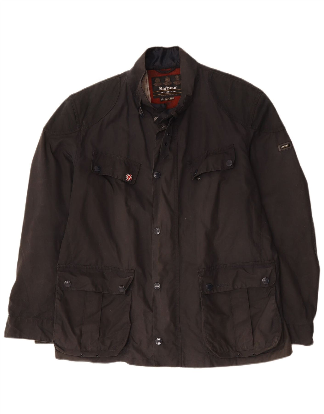 Kurtka męska Barbour z woskowanej bawełny UK 42 XL, granatowa, bawełniana