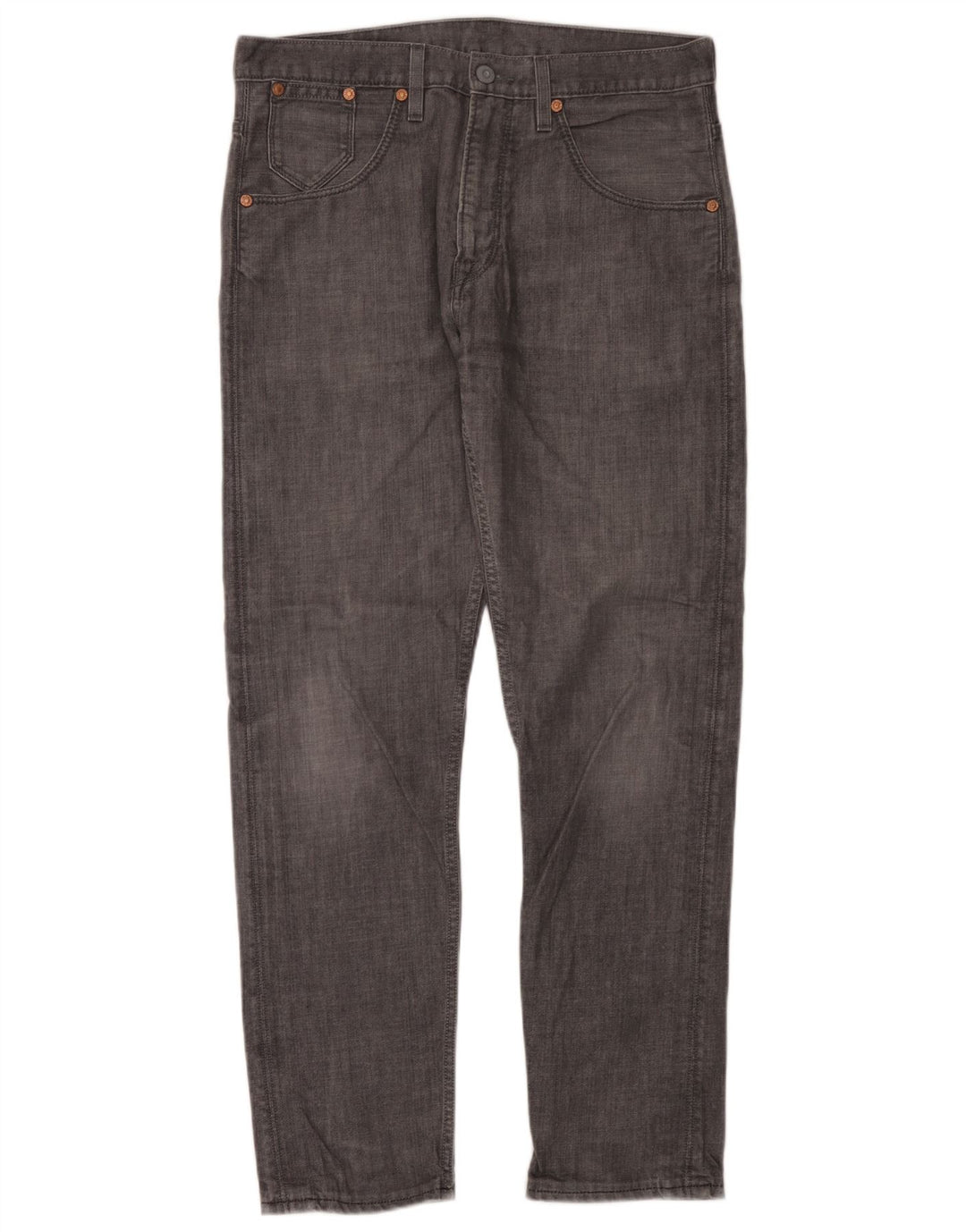 Męskie jeansy Levi's 508 Tapered W34 L32 Szara bawełna