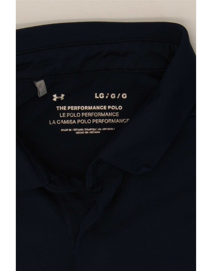Męska koszulka polo Under Armour, duża, granatowa