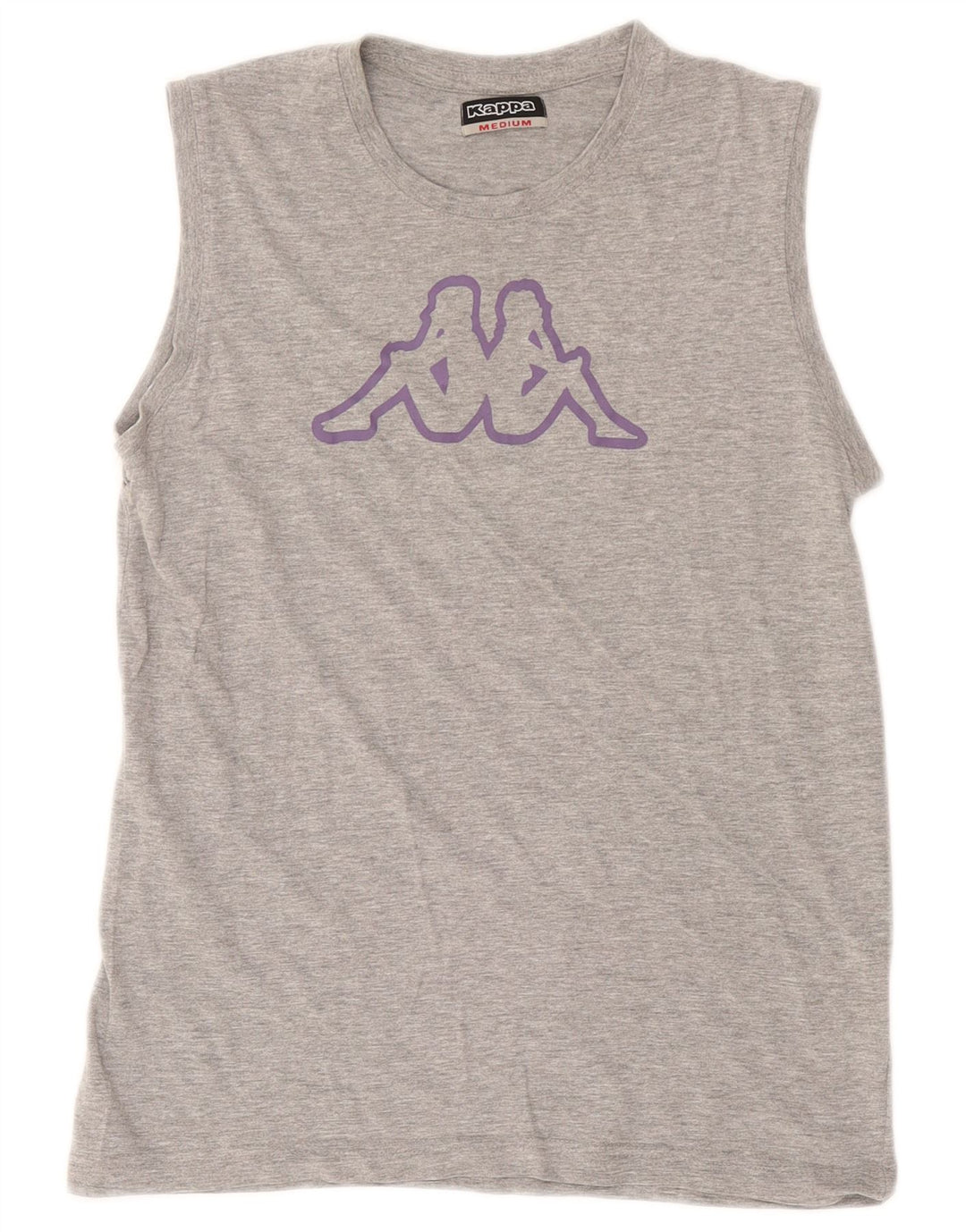 Damska kamizelka z grafiką Kappa UK 14, średnia szara bawełna