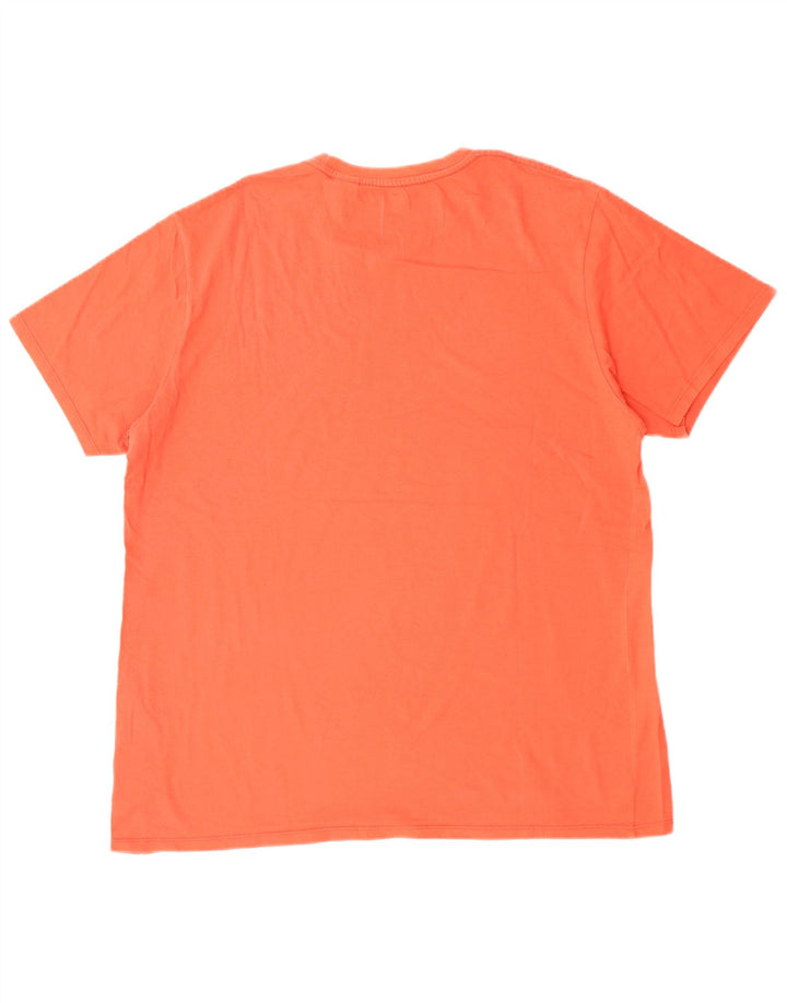 Męski T-shirt z grafiką LEVI'S, góra XL, czerwona bawełna