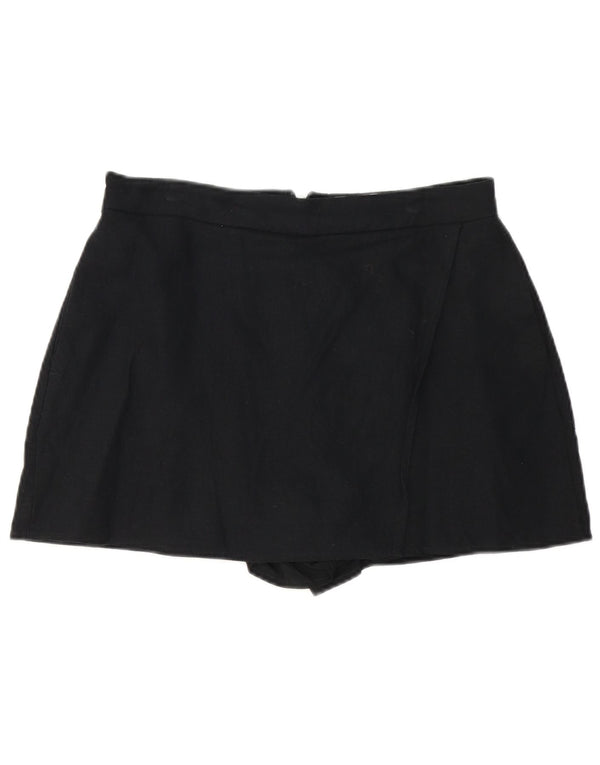 Damska spódnica Mini Skort Hollister, duża W34, czarna lniana