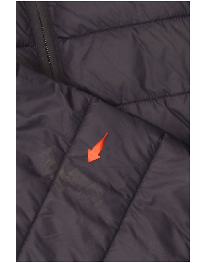 CREW CLOTHING Damska kurtka ocieplana UK 16, duża, granatowa, nylonowa