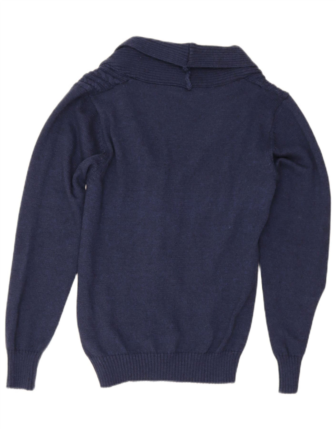 Sweter damski Gaudi rozpinany UK 16, duży, granatowy, wełniany