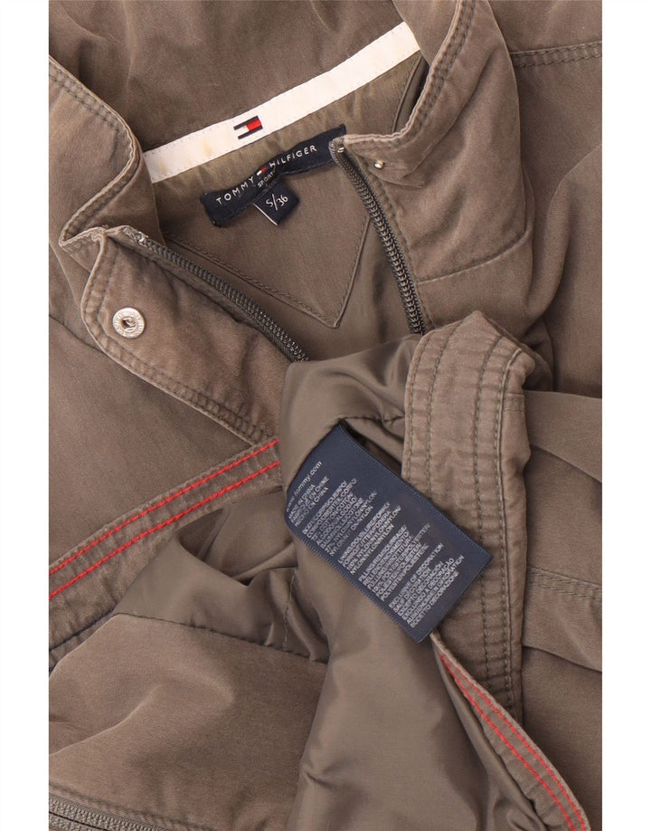 Damska kurtka bomberka Tommy Hilfiger UK 10, mała, szary poliester