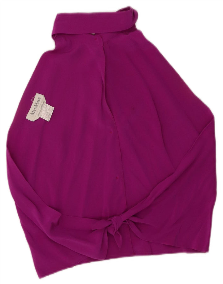 Damski krótki top Max Mara UK 10, mały, różowy