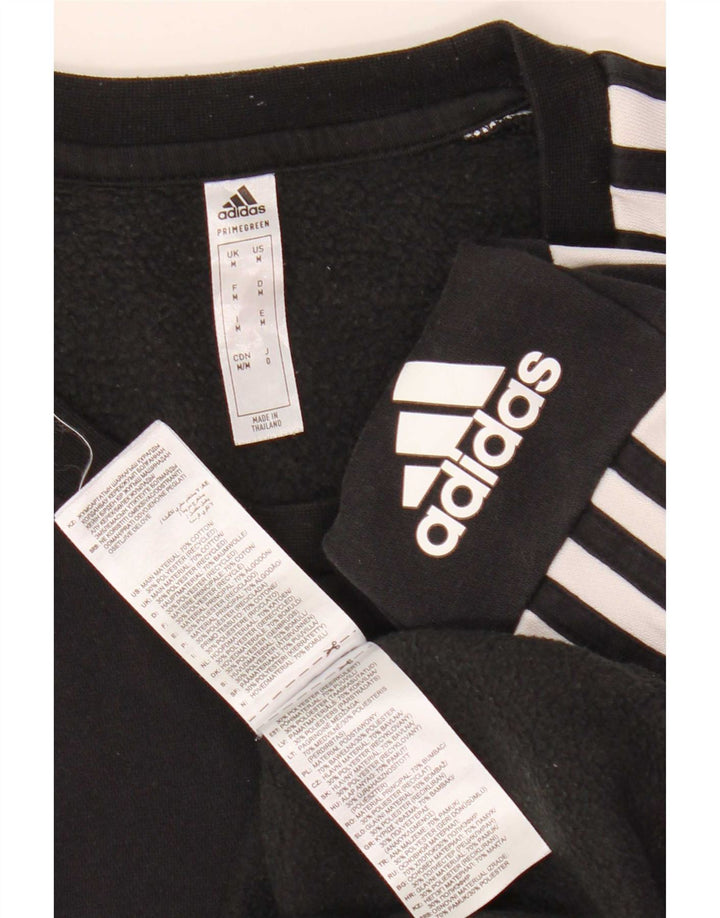 Męska bluza Adidas z grafiką, średnia czarna, bawełniana z blokami kolorów