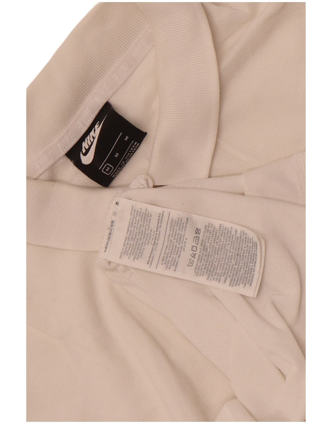 Męska koszulka polo Nike, średnia, biała, bawełniana
