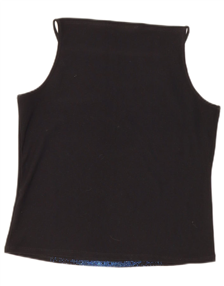 Dorothy Perkins Damski top na ramiączkach UK 16, duży, czarny poliester
