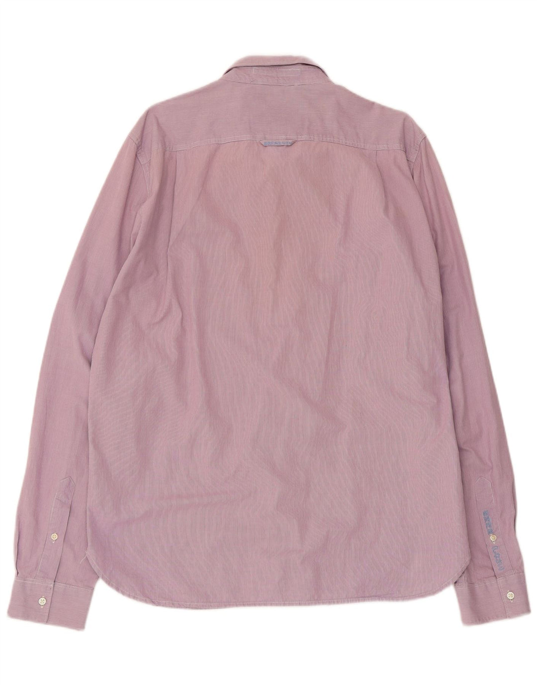 Koszula męska Superdry 2XL, różowa, bawełniana w prążki
