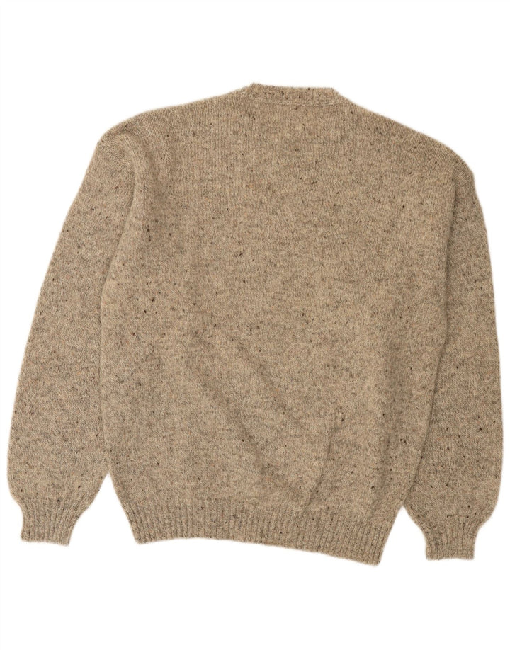 Les Copains Mens Crew Neck Jumper Sweter IT 50 Średni Szary Mieszany Wełna