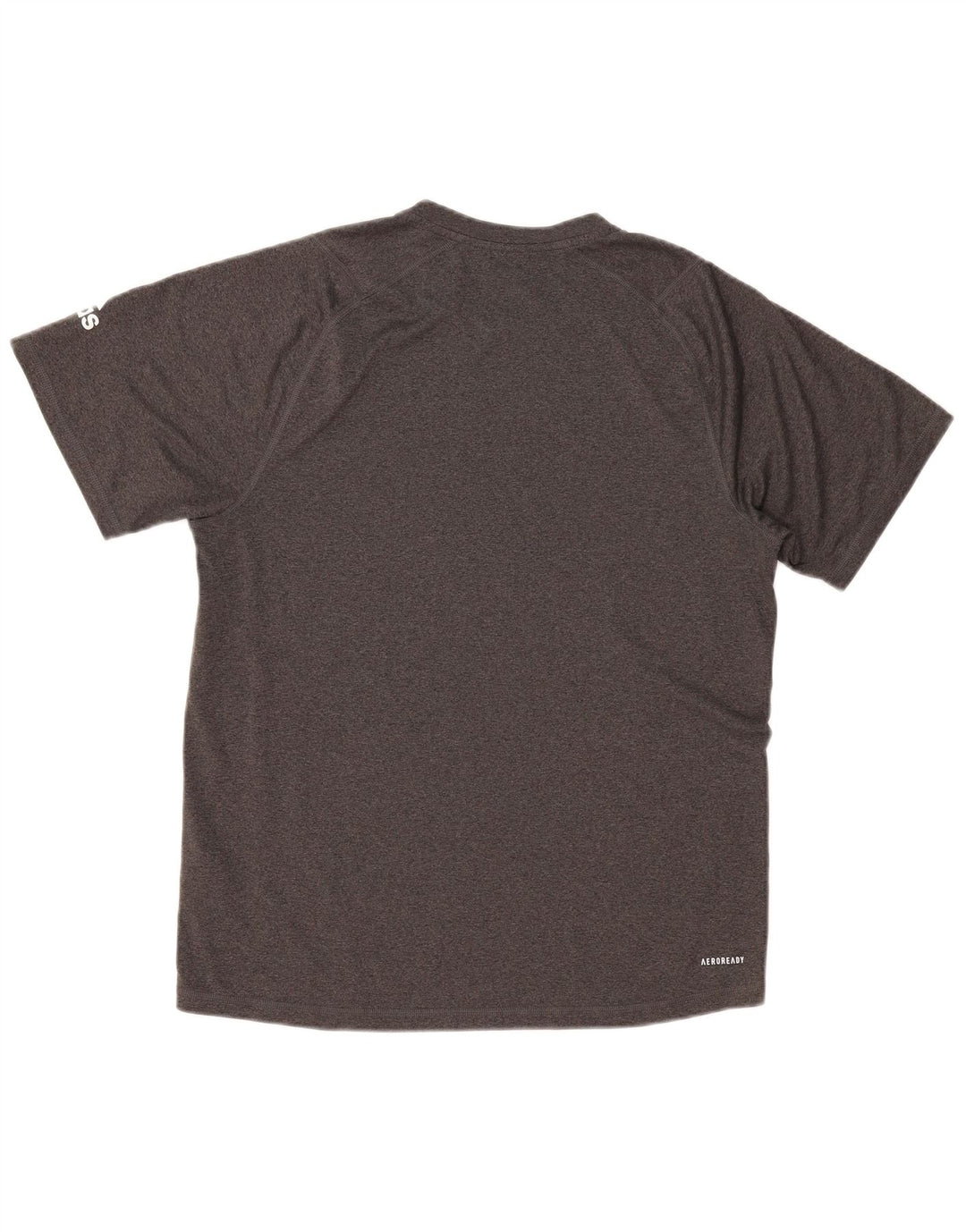 Męski T-shirt ADIDAS Aeroready z grafiką, średni szary poliester
