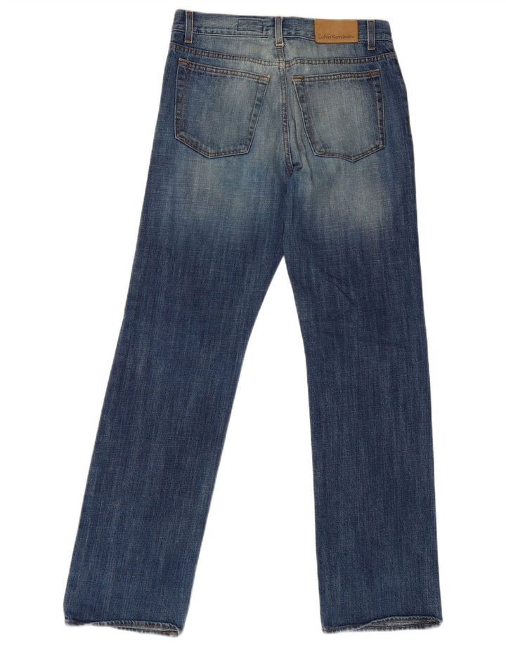 Męskie proste dżinsy Calvin Klein W30 L31 Niebieskie bawełniane