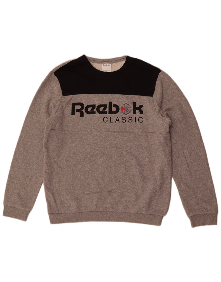 Męska bluza Reebok Classic Graphic Sweter w kolorze średnioszarym
