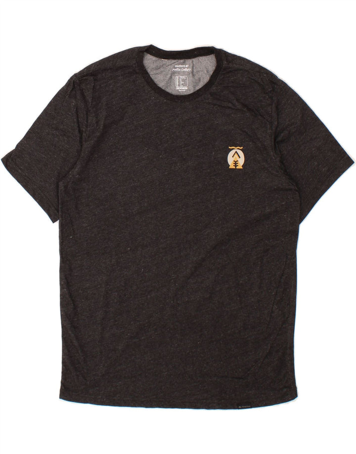 DECATHLON Mens T-Shirt Top Large Grey Flecked Vintage Decathlon and Second-Hand Decathlon from Messina Hembry 