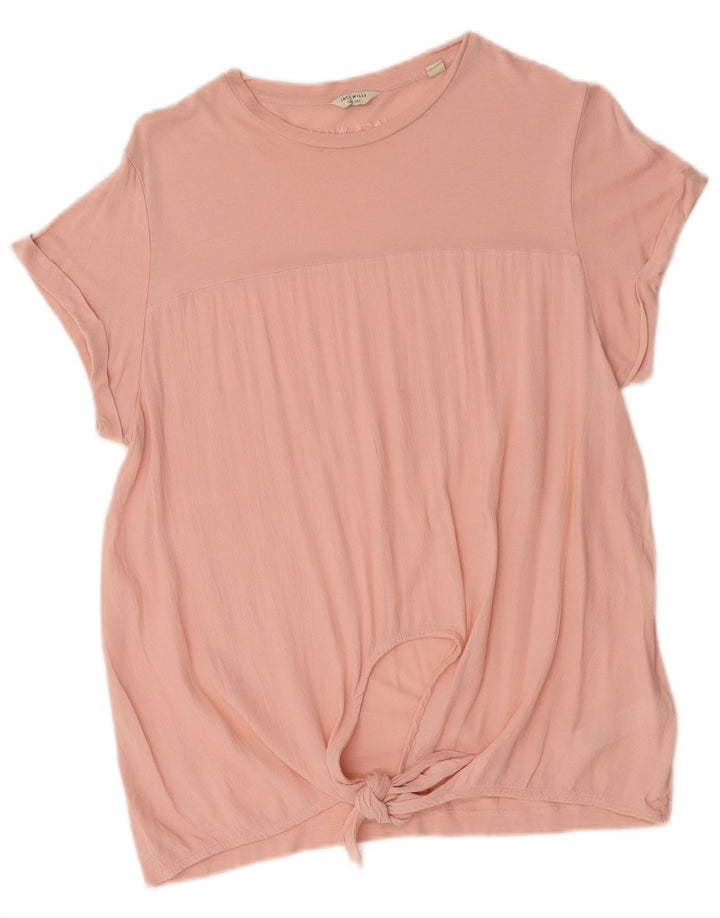 Damska koszulka oversize Jack Wills Top UK 10 Small Pink wiskoza