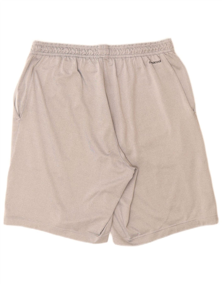 Męskie spodenki sportowe ADIDAS Climacool, duże, szare, z poliestru