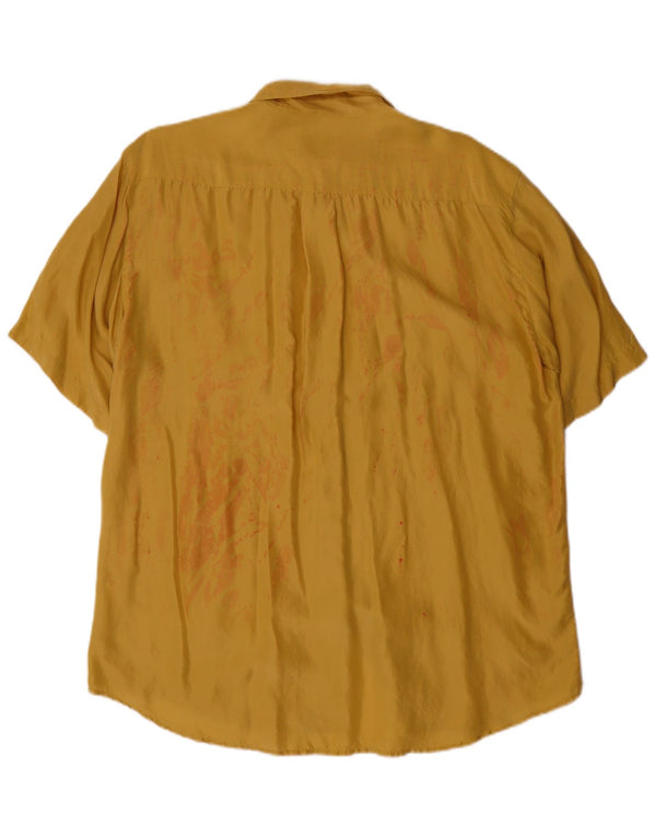 Damska koszula z krótkim rękawem Witty Girl Longline UK 10 Small Yellow