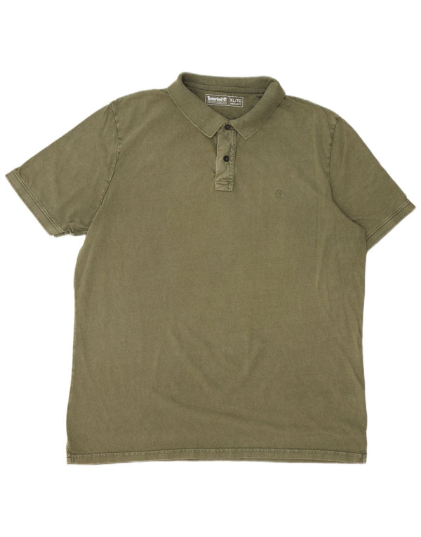Męska koszulka polo Timberland o regularnym kroju XL, bawełna khaki