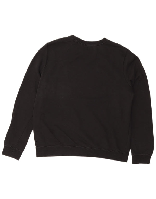 Damska bluza z grafiką NIKE, UK 14, średnia czarna bawełna