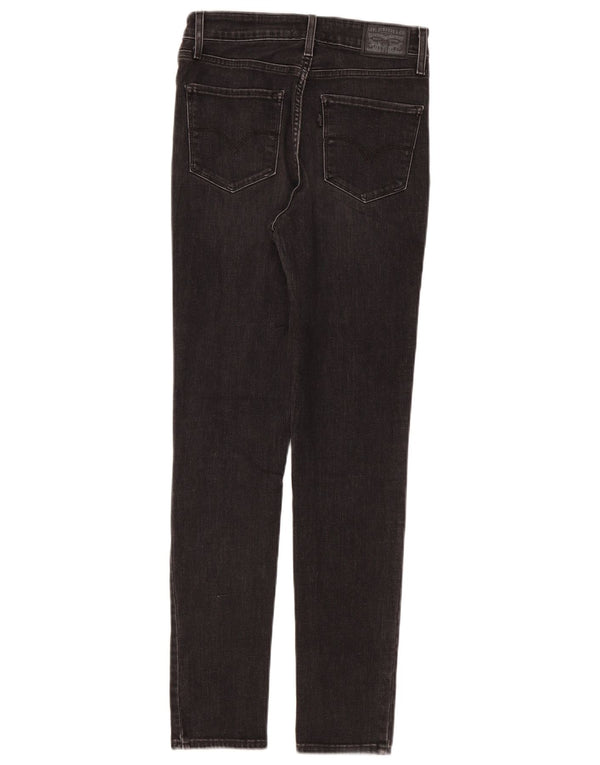 Damskie jeansy Levi's 721 z wysokim stanem W27 L30 Czarna bawełna
