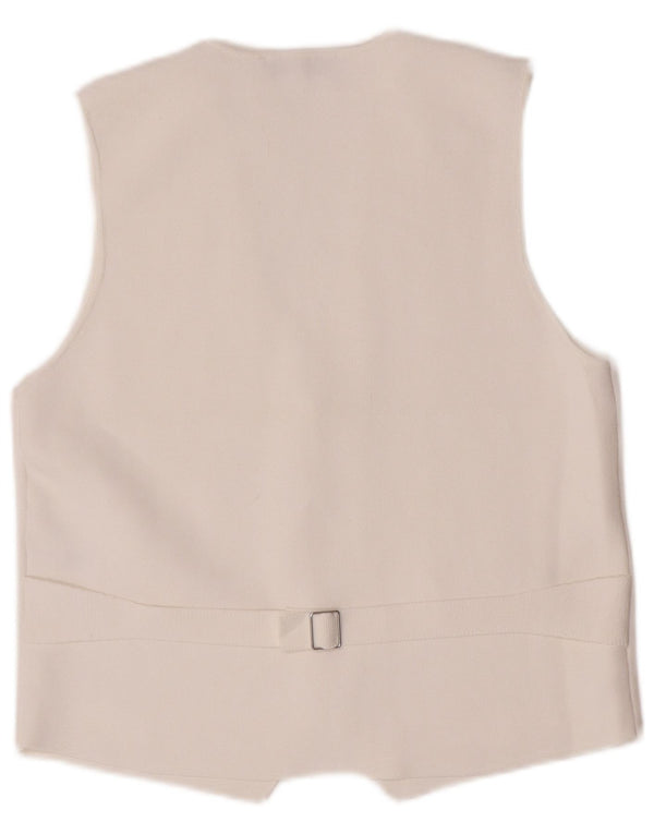 Kamizelka damska Zara UK 18 XL Biała wiskoza