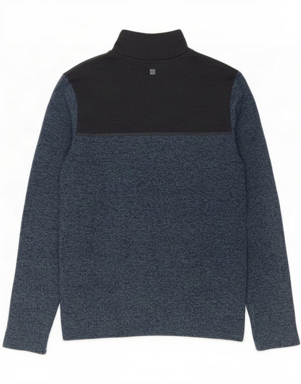 Męska bluza z zamkiem błyskawicznym Mountain Warehouse, sweter XS, granatowy, blok kolorów