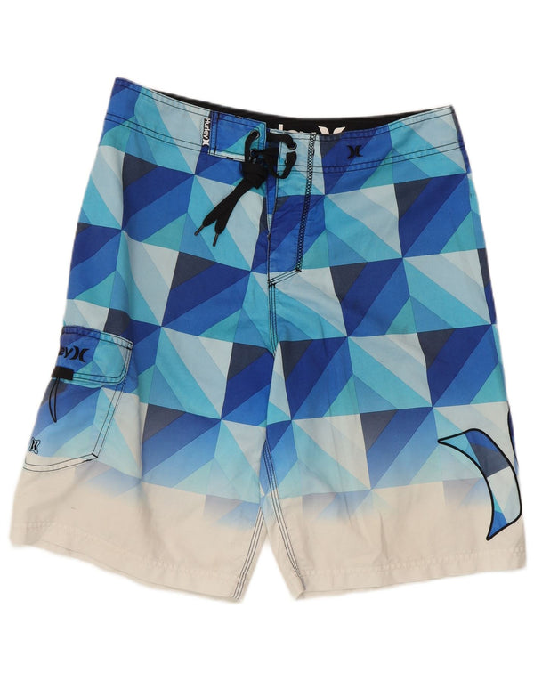 Męskie spodenki kąpielowe Hurley Graphic Medium Blue Geometric