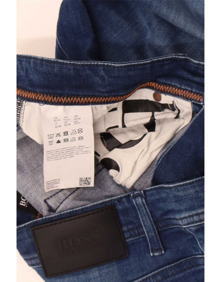 Hugo Boss Damskie Delaware Slim Jeans W32 L34 Niebieska bawełna