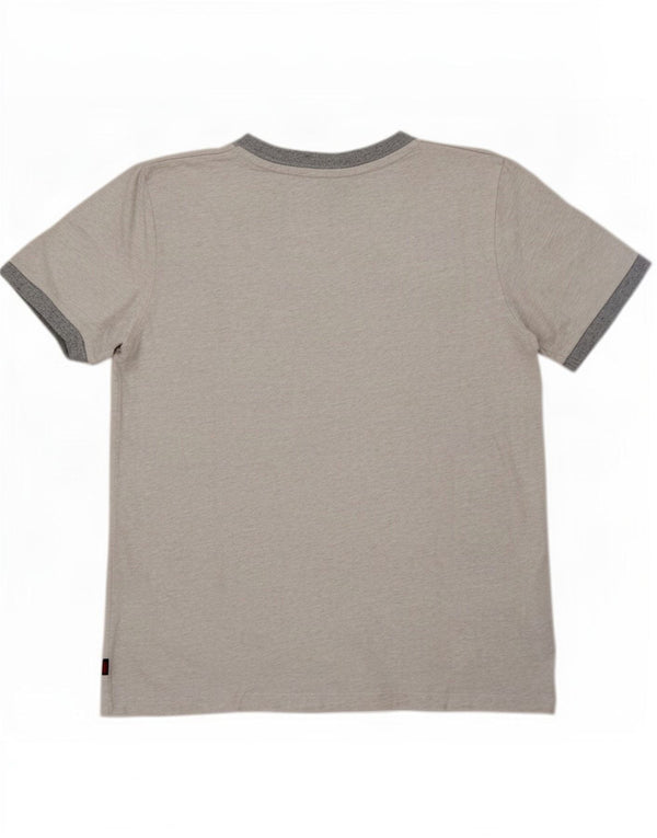 Damska koszulka oversize Superdry Top UK 10, mała, szara, nakrapiana bawełna