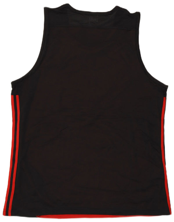 Adidas Mens Vest Top 3XL Black Polyester