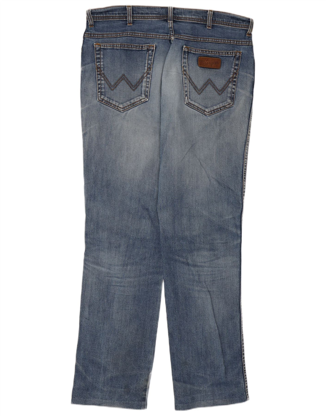 Męskie proste dżinsy Wrangler W38 L31, niebieskie, bawełniane