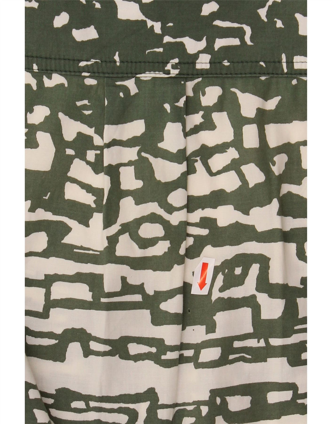 MARELLA Damska sukienka koszulowa bez rękawów UK 12 Średni zielony geometryczny