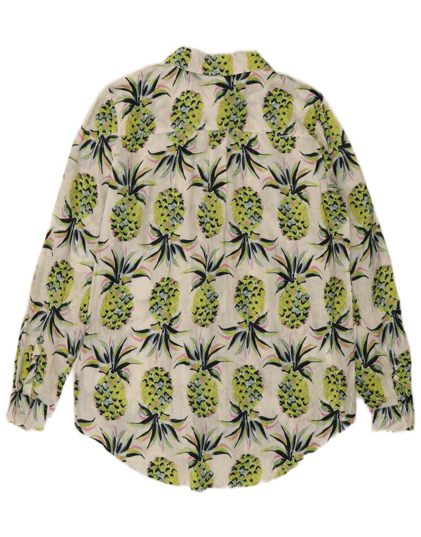 Koszula damska BODEN Oversize Longline w abstrakcyjny wzór UK 8 Small Green