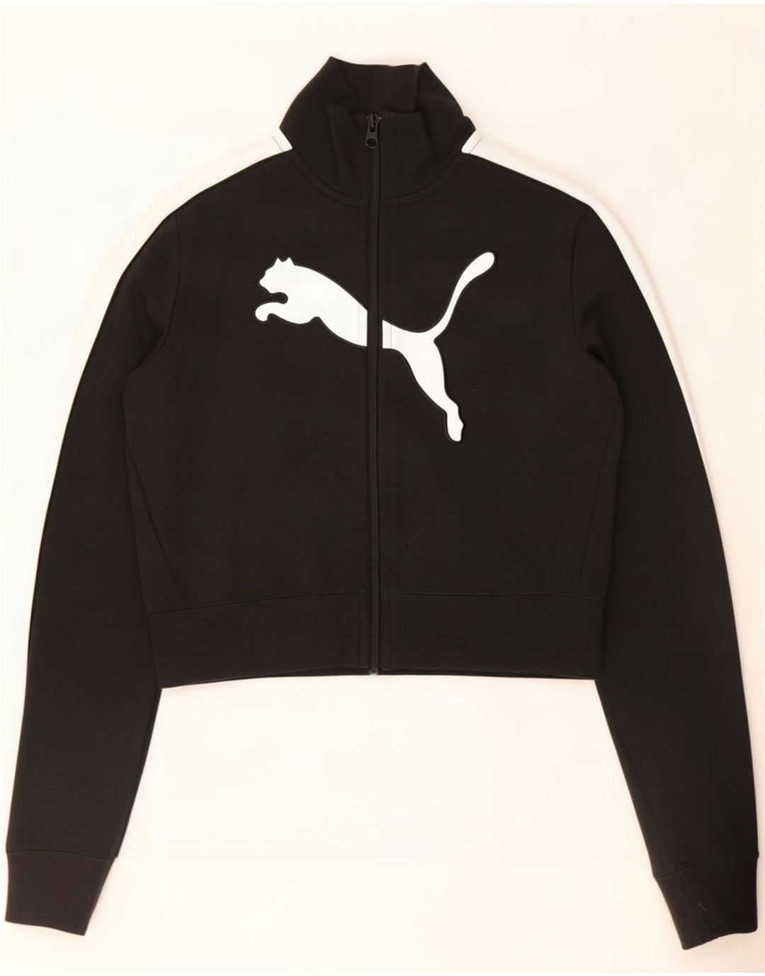 Damska kurtka dresowa Puma Crop Top UK 12 w kolorze średniej czerni