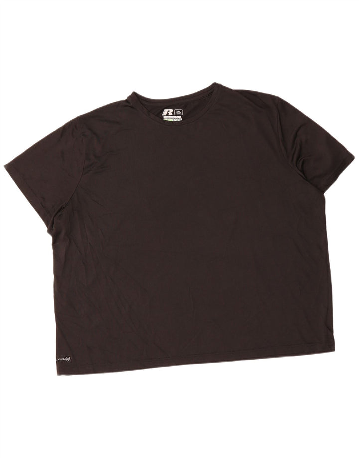 T-shirt męski Russell Athletic 2XL, czarny, poliester