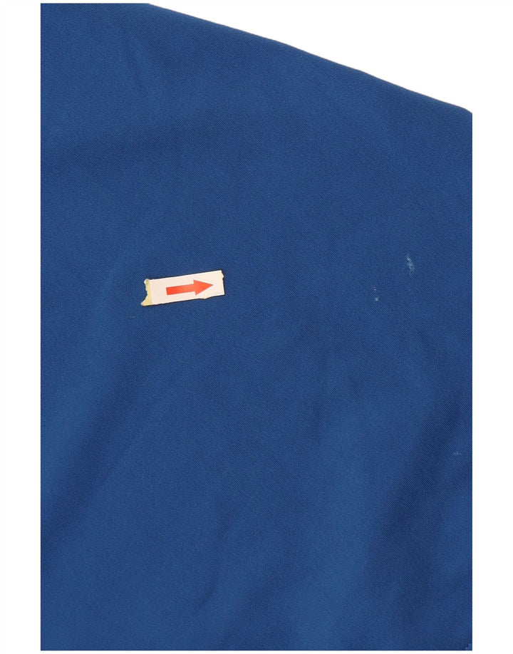 Adidas Męskie Climacool Zip Neck Top z długim rękawem, duży niebieski poliester