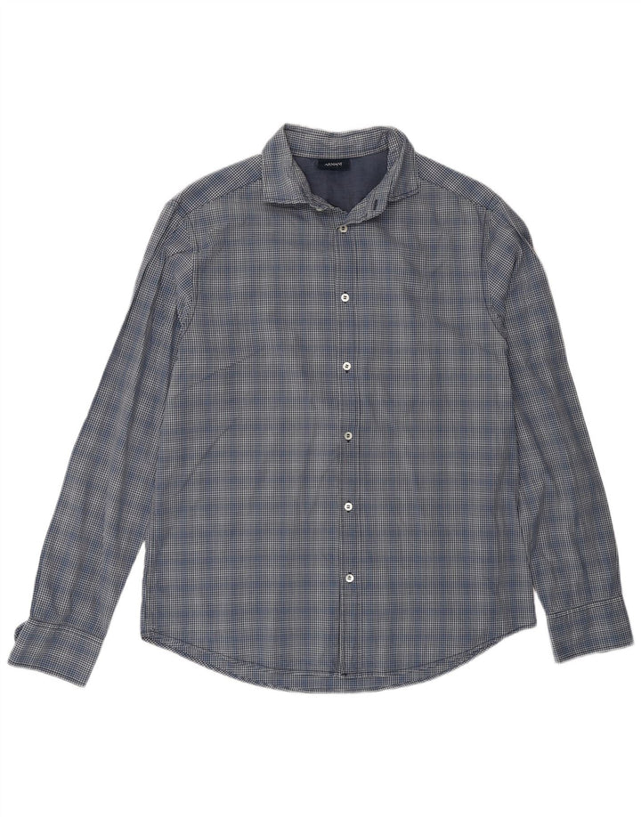 Koszula męska Armani Jeans XL, granatowa, w kratkę