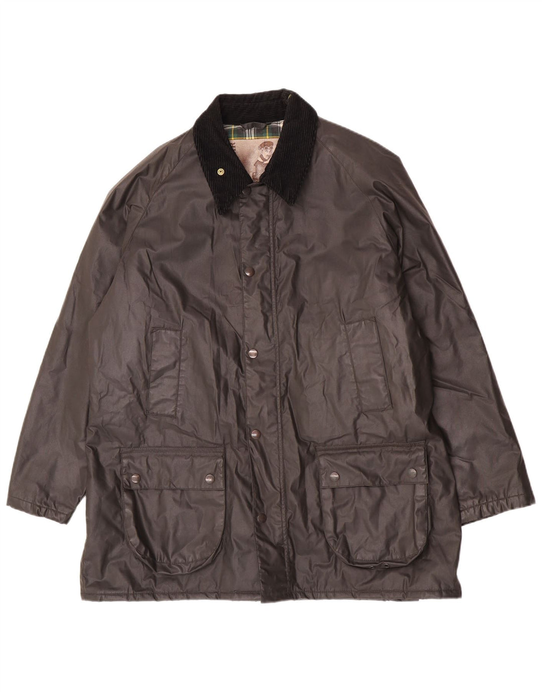Conbipel Męska kurtka z woskowanej bawełny Natural Wear UK 42 XL, szary poliester