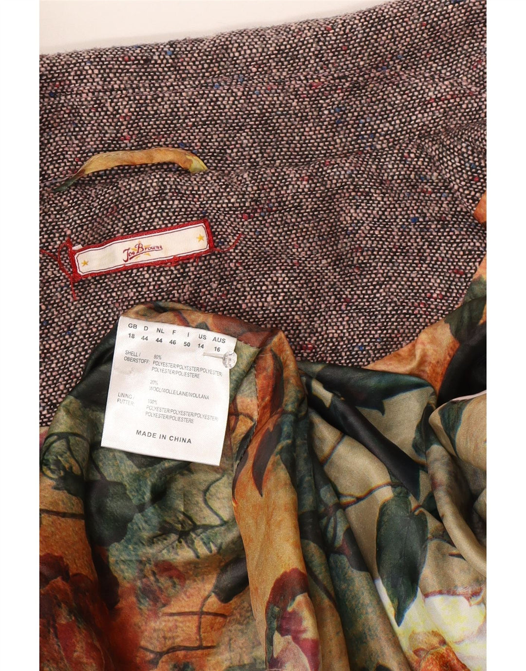 Damska marynarka zapinana na 5 guzików Joe Browns, UK 18 XL, szary poliester