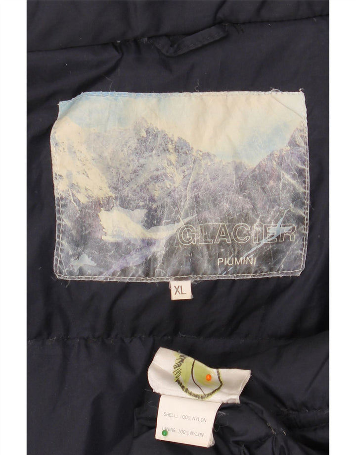 Męska kurtka narciarska VINTAGE UK 42 XL granatowa, nylonowa